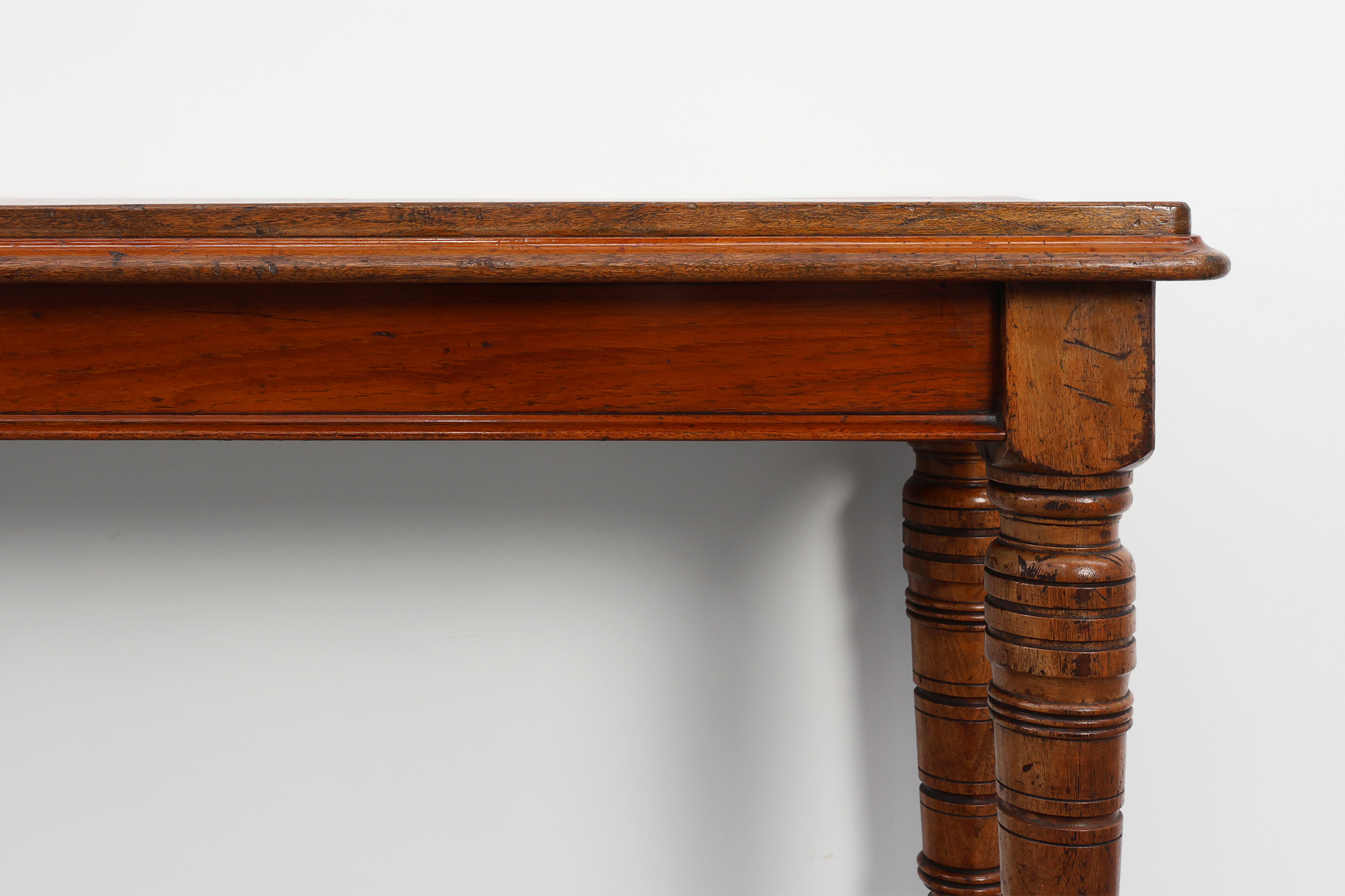 Large William IV Walnut Console Table, United Kingdom ca. 1840thumbnail